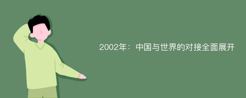 2002年：中国与世界的对接全面展开