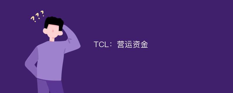 TCL：营运资金
